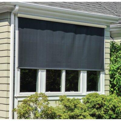 SunSetter Motorized Easy Semi-Sheer Outdoor Roller Shade Synthetic Fabrics | 84 H x 144 W x 1 D in | Wayfair 28612L