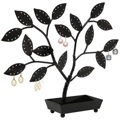 Winston Porter Tree Design Organizer Jewelry Stand Metal in Black | 5.41 H x 5.41 W x 4.82 D in | Wayfair DB51F363F37545119EF37C460D506A2E