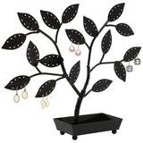 Winston Porter Tree Design Organizer Jewelry Stand Metal in Black, Size 5.41 H x 5.41 W x 4.82 D in | Wayfair DB51F363F37545119EF37C460D506A2E