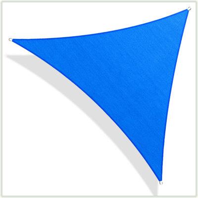 ColourTree 22' Triangle Shade Sail in Blue, Size 264.0 W x 96.0 D in | Wayfair TAPT22-6