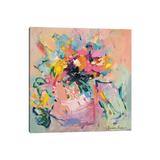 Bless international I Cracked the Flower Pot by Amira Rahim - Painting Print, Size 18.0 H x 18.0 W x 0.75 D in | Wayfair