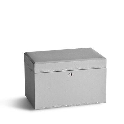California Closets® Park Jewelry Box Faux Leather/Faux Suede/Fabric in Gray, Size 8.0 H x 12.0 W x 8.0 D in | Wayfair 302.00002.00008.00