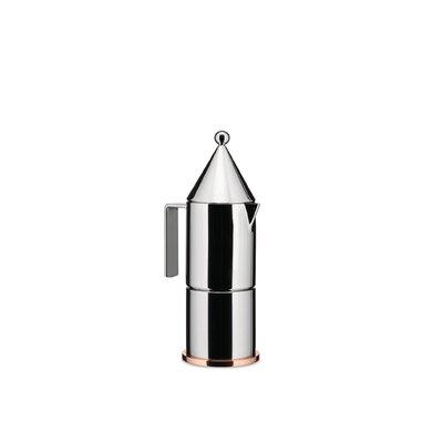 Alessi La Conica Espresso Coffee Maker, Stainless Steel in Brown/Gray | 11.22 H x 3.54 W x 3.54 D in | Wayfair 90002/6