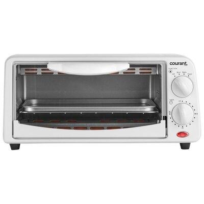 Courant Toaster Oven in White, Size 6.3 H x 13.4 W x 7.9 D in | Wayfair TO-621W