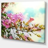 Design Art Flowers in Hawaiian Garden - Wrapped Canvas Photograph Print Canvas in Pink | 8 H x 12 W x 1 D in | Wayfair PT12344-12-8
