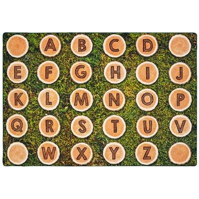 Brown/Green 72 x 0.312 in Area Rug - Carpets for Kids Pixel Perfect™ Area Rug Nylon | 72 W x 0.312 D in | Wayfair 60616