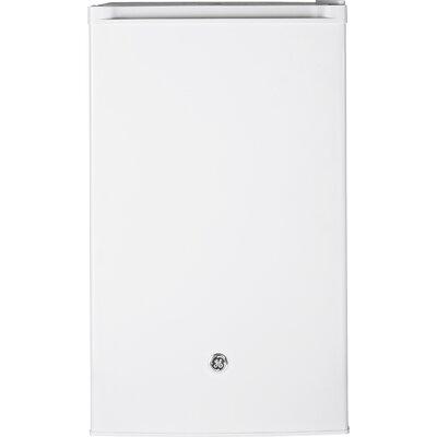 GE Appliances 4.4 cu. ft. Freestanding Mini Fridge w/ Freezer Stainless Steel in Gray | 33.875 H x 19.75 W x 21.25 D in | Wayfair GME04GLKLB