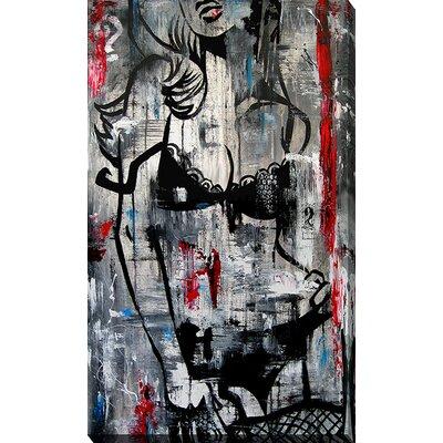 Picture Perfect International Who the @# % is Alice by Tom Fedro Graphic Art on Wrapped Canvas in Black/Gray/Green | 30 H x 18 W x 1 D in | Wayfair