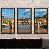 Picture Perfect International Tuscany region, Italy - 3 Piece Picture Frame Photograph Print Set on Acrylic in Blue/Yellow | Wayfair 704-2687-1224