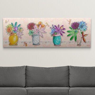 Harriet Bee 'Flower Pot Set' by Shallenor Graphic Art Print in White | 12 H x 36 W in | Wayfair 39B2CFBD5FC0490BA1D0B09B38FB7851