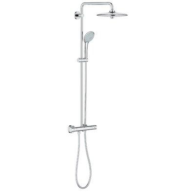 GROHE Euphoria® Complete Shower System w/ SpeedClean Technology in Gray, Size 5.5625 H x 10.25 W in | Wayfair 26128001
