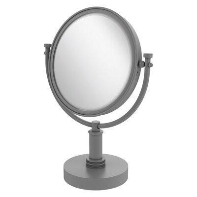 Charlton Home® Dolder Vanity Top Modern & Contemporary Magnification Make-Up Mirror Metal in Gray | 15 H x 8 W x 8 D in | Wayfair