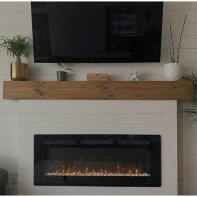 Millwood Pines Shiela Fireplace Shelf Mantel in Brown/Green | 30