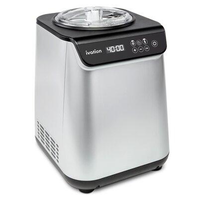 Ivation 1.26 -Qt. Ice Cream Maker in Gray/White, Size 13.8 H x 9.8 W x 10.8 D in | Wayfair IVAICECREM36