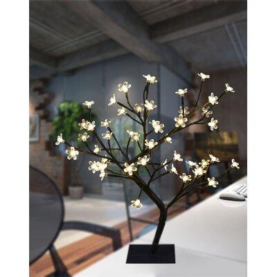 The Holiday Aisle® Cherry Blossom Bonsai Lighted Trees & Branches in White | 17 H x 5.1 W x 2.8 D in | Wayfair THLY4179 45357062