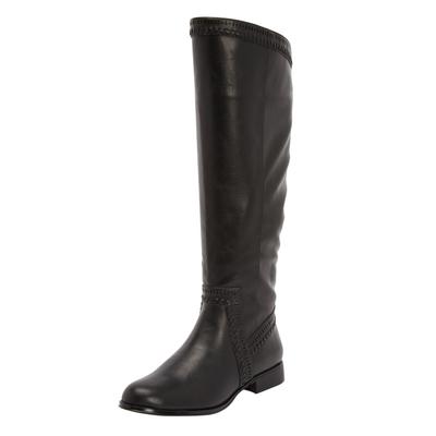 Women's The Malina Wide Calf Boot by Comfortview in Black (Size 8 M)