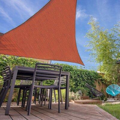 Backyard Expressions 10' Triangle Shade Sail in Brown Orange | 120 W x 120 D in | Wayfair 913565