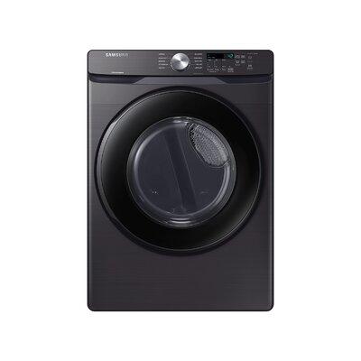 Samsung 7.5 cu. ft. Electric Dryer w/ Sensor Dry in Black | 38.7 H x 27 W x 31.5 D in | Wayfair DVE45T6000V/A3