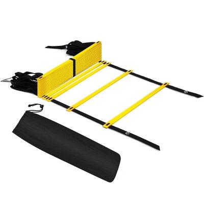 Boshen Agility Speed Footwork Football Exercise Training Ladder Plastic in Black Yellow | 396 W in | Wayfair 04ODE0005CBY