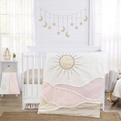 Sweet Jojo Designs Desert Sun & Mountain 4 Piece Crib Bedding Set Cotton in Gray, Size 36.0 W in | Wayfair DesertSun-Crib-4