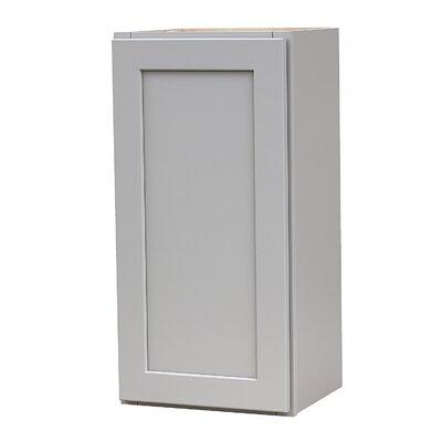 GCC Hallatrow Gray Shaker Wall Cabinet Maple in Gray/Red | 30 H x 15 W x 12 D in | Wayfair W1530SHG