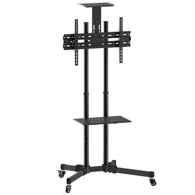 Inland Products Tilt Floor Stand Mount for w/ Shelving, Holds up to 110 lbs in Black, Size 70.0 H x 25.0 W in | Wayfair 05446