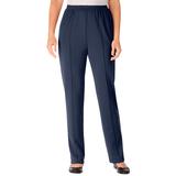Plus Size Women's Elastic-Waist Soft Knit Pant by Woman Within in Navy (Size 42 WP)