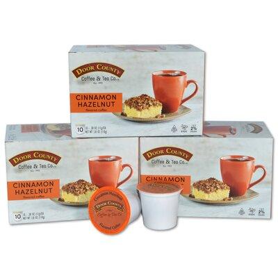 Door County Coffee Cinnamon & Hazelnut Coffee Pods in Brown, Size 4.25 H x 12.0 W x 6.25 D in | Wayfair SI03CIH