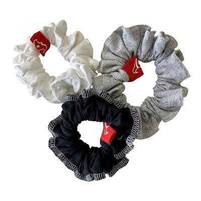 Refried Apparel Houston Texans Sustainable Upcycled 3-Pack Scrunchie Set