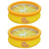 JLeisure 0.83 ft x 1 ft Plastic Inflatable Pool Plastic in Yellow | 10 H x 12 W x 12 D in | Wayfair 2 x 17789