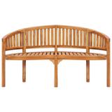 Red Barrel Studio® Jacobson Teak Garden Bench Wood in Brown/White, Size 33.86 H x 59.45 W x 24.41 D in | Wayfair 3DED1E3F2B784B88B16A51C715174404