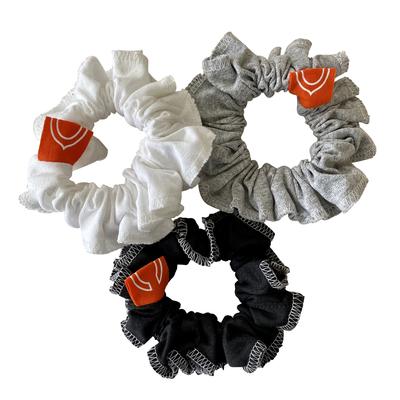 Refried Apparel Chicago Bears Sustainable Upcycled 3-Pack Scrunchie Set