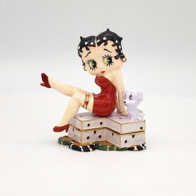 Barker Animation Betty Boop Double Dice Trinket Box in Red, Size 3.5 H x 3.0 W x 2.0 D in | Wayfair 10980_0101