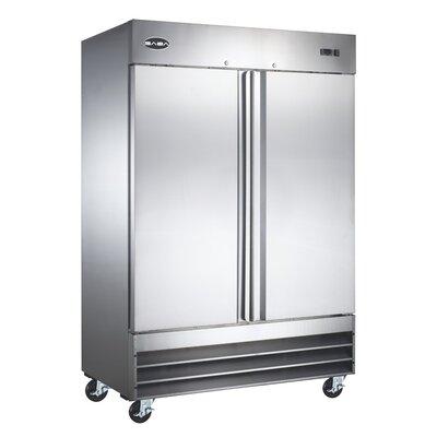 SABA 54"W 47 Cu. Ft. Commercial Refrigerator In Stainless Steel in Gray, Size 82.5 H x 54.0 W x 32.25 D in | Wayfair S-47RR