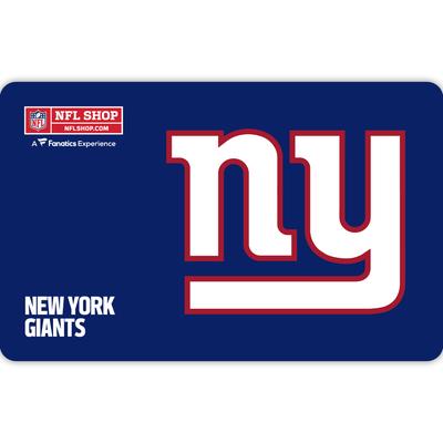New York Giants NFL Shop eGift Card ($10 - $500)