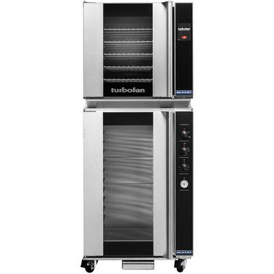 Moffat E32T5/P12M Turbofan Full Size Electric Touch Screen Convection Oven with Steam Injection and 12 Tray Holding Cabinet / Proofer - 208V