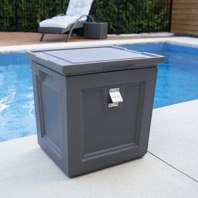 Canora Grey Gladsheim Patio Cooler- White, Stainless Steel in Gray, Size 20.0 H x 20.0 W x 17.0 D in | Wayfair EBECF68BB3C54A618E2F8DD7F368FD80