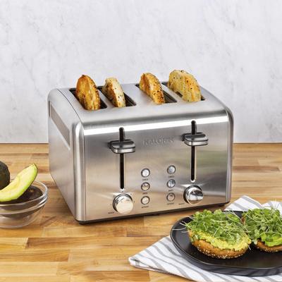 Kalorik 4-Slice Toaster, Stainless Steel by Kalorik in Stainless Steel