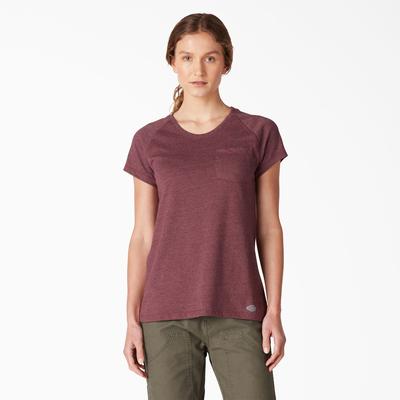 Dickies Women's Cooling Short Sleeve T-Shirt - Dark Port Size XL (SSF400)
