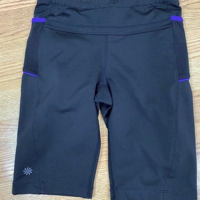 Athleta Shorts | Athleta Black Bike Shorts Sz Xs | Color: Black | Size: Xs