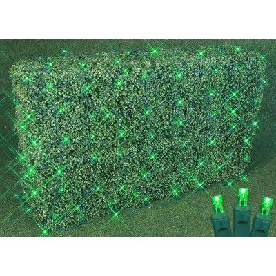 The Holiday Aisle® Commercial Grade Christmas LED Net Light Set, 4' X 6', Yellow Wire, 100 Light in Green | 3.5 H x 4.5 W x 9.5 D in | Wayfair