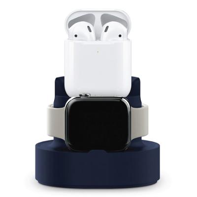 Epic Deals Electronic Chargers Navy - Navy Apple Watch & AirPods Silicone Docking Stand