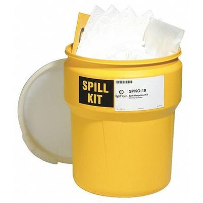 SPILLTECH SPKO-10 Spill Kit,Drum,Oil-Based Liquids,15