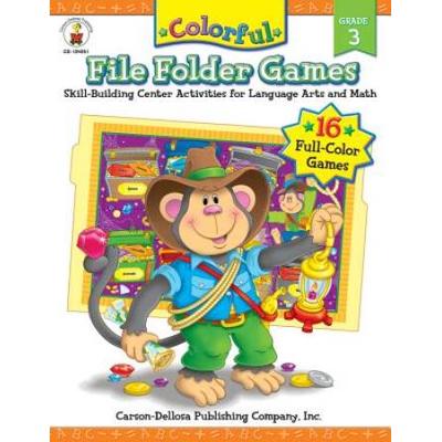 Colorful File Folder Games Grade 3: Skill-Building Center Activities For Language Arts And Math