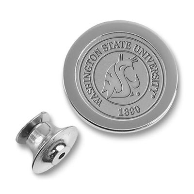 Washington State Cougars Silver Lapel Pin