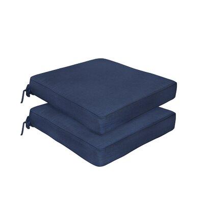 Peak Season Outdoor Sunbrella Chair Pad Cushion in Blue, Size 2.75 H x 19.0 W x 21.0 D in | Wayfair 2021-02269100