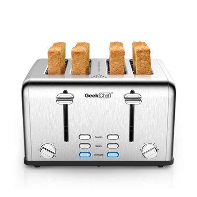 Lifease Air Fryer, Geek Chef Convection Air Fryer Toaster Oven, 4 Slice Toaster Air Fryer Oven, Roast, Bake, Broil, reheat, fry Oil-free | Wayfair