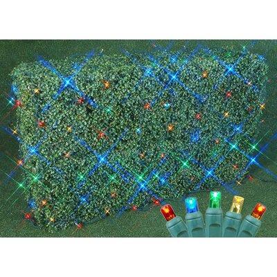The Holiday Aisle® Commercial Grade Christmas LED Net Light Set, 4' X 6', Yellow, Green Wire, 100 Light | 3.5 H x 4.5 W x 9.5 D in | Wayfair