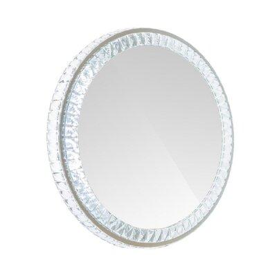 IMPRESSIONS VANITY · COMPANY Diamond Collection Princess Illuminated Wall Mounted Makeup Mirror LED Lights Round Vanity Mirror Glass | Wayfair