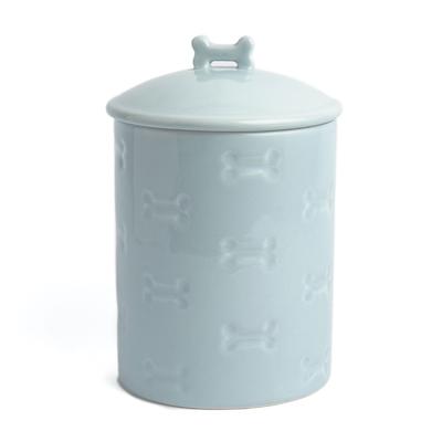Manor Blue Pet Dog Cat Treat Jar 46Oz by Park Life Designs in Blue